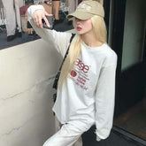 AEAE Vintage Logo Oversized Sweatshirt – Black Minimal Streetwear Graphic Pullover