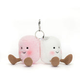 Jellycat Bag Charm Amuseables Pair of Marshmallows 15cm