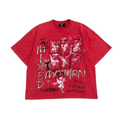 Mixed Emotions Red “Crimson” Tee