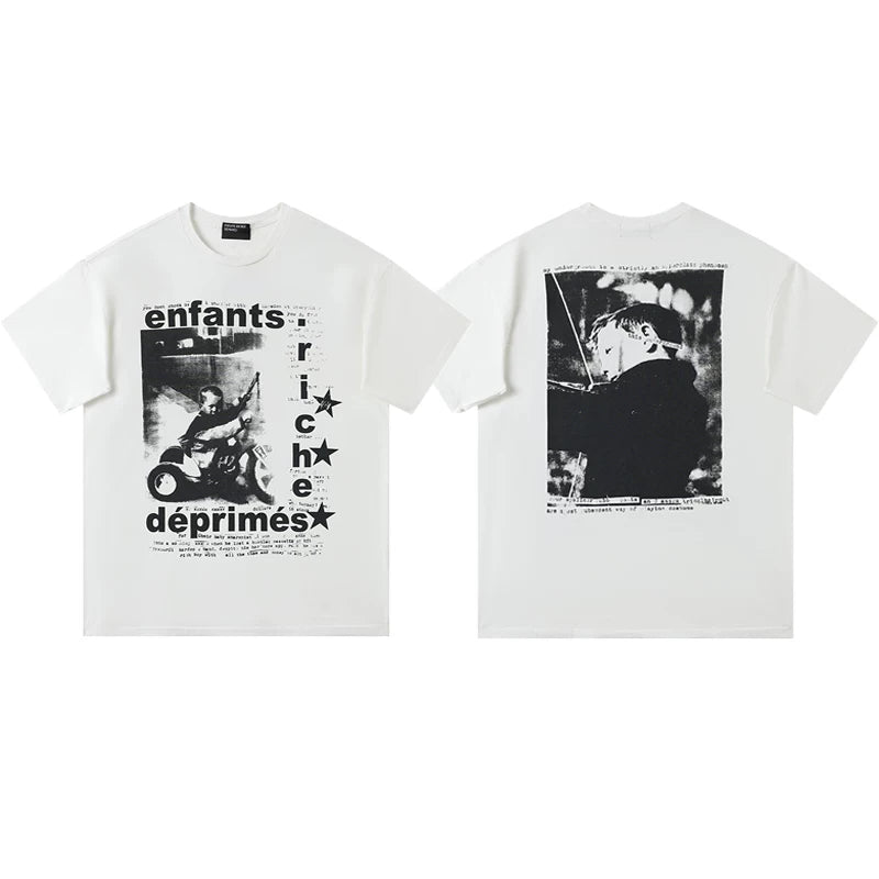 ERD Star Logo Graphic Short Sleeve T-Shirt (Off-White)