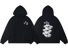 ERD Block Letter Logo Pullover Hoodie (Black)