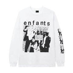 ERD Sketch Graphic Long Sleeve T-Shirt (White)