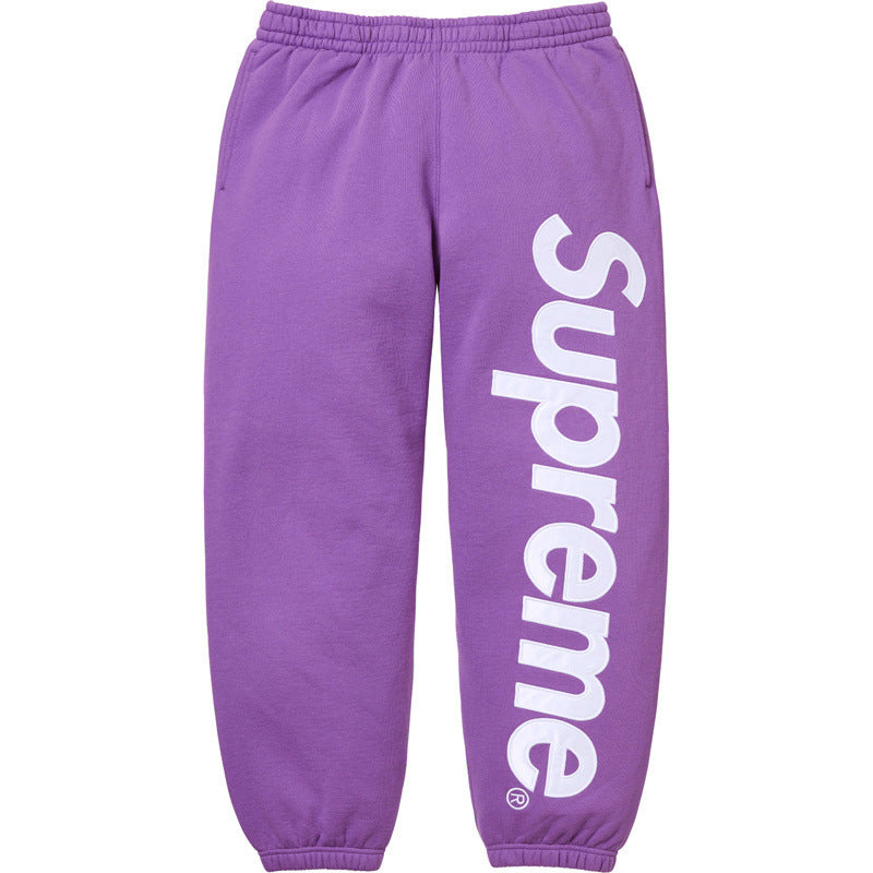 Supreme Leg Logo Sweatpants - Purple