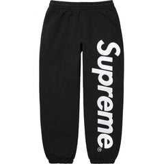 Supreme Vertical Logo Sweatpant - Black / White