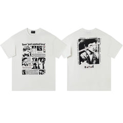 ERD Teen Just Wanted Love Graphic Short Sleeve T-Shirt (Off-White)