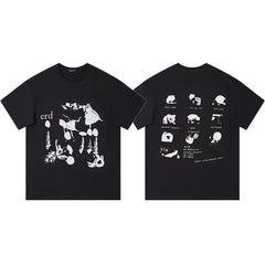 ERD Illustrative Grid Graphic Short Sleeve T-Shirt (Black)