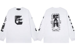 ERD Graphic Logo Long Sleeve T-Shirt (White)