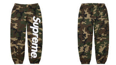 Supreme Camo Logo Sweatpants - Woodland Camo