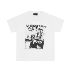 ERD Memory Collage Graphic Short Sleeve T-Shirt (Off-White)