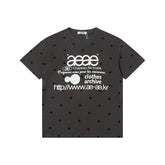 aeae Harajuku Style Colorful Polka Dot Graphic Tee | Y2K Apricot T-Shirt