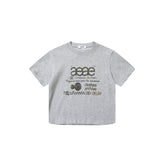aeae Graphic T-Shirt Men Women - Colorful Polka Dot Korean Streetwear Tee Apricot