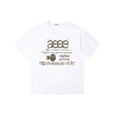 aeae Vintage Polka Dot Print Short Sleeve Tee in Apricot