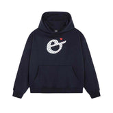 AEAE Heart Logo Hoodie – Navy Blue Casual Streetwear Pullover Sweatshirt