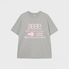 AEAE Clothes Archive Print Tee | Loose Fit Minimal Street Style T-Shirt