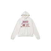 AEAE Minimal Logo Hoodie – Cream Oversized Streetwear Pullover Sweatshirt