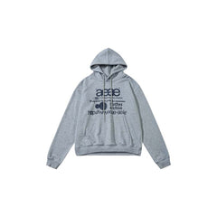AEAE Minimal Logo Hoodie – Cream Oversized Streetwear Pullover Sweatshirt