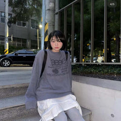 AEAE Minimal Logo Knit Sweater – Oversized Streetwear Pullover Collection