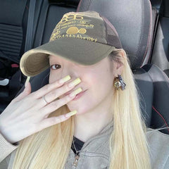 AEAE Vintage Camouflage Trucker Cap – Olive Green Mesh Baseball Hat