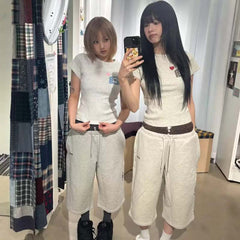 AEAE Women Streetwear Pants | Oversized Fit Cargo Trousers