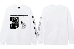 ERD Rabbit Graphic Long Sleeve T-Shirt (White)