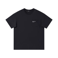 ERD Minimalist Pocket Logo Short Sleeve T-Shirt (Black)