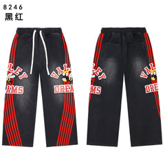 Vale Forever Bee Stripe Graphic Drawstring Sweatpants