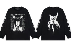ERD "Do What Thou Wilt" Graphic Long Sleeve T-Shirt (Black)
