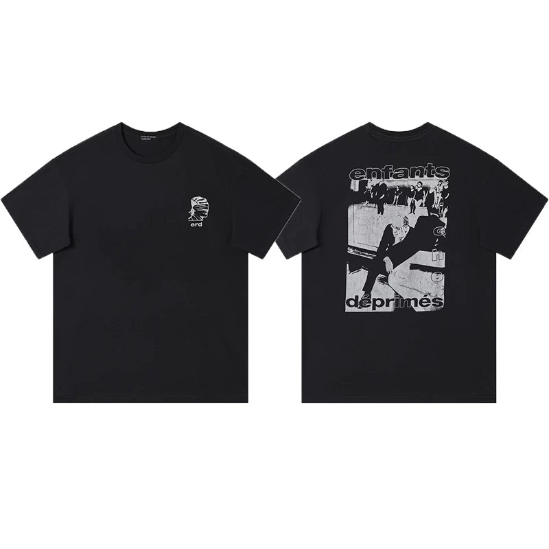 ERD Photo Graphic Short Sleeve T-Shirt (Black)