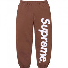 Supreme Vertical Logo Sweatpant - Heather Grey / White