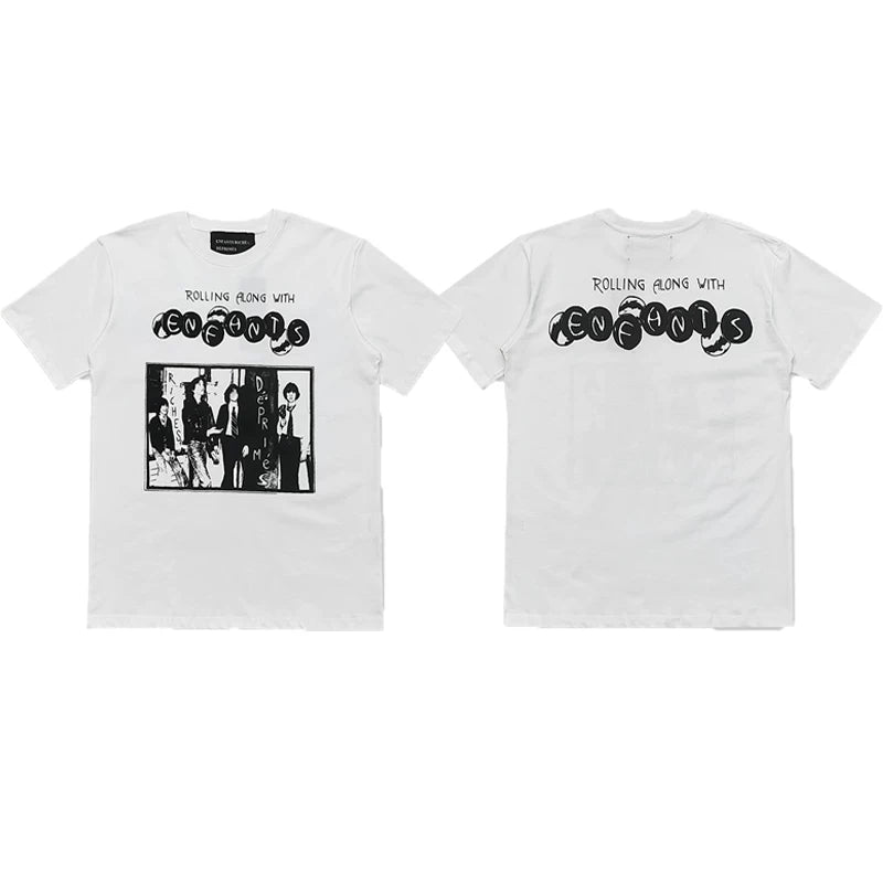 ERD Angel Graphic Vintage T-Shirt White