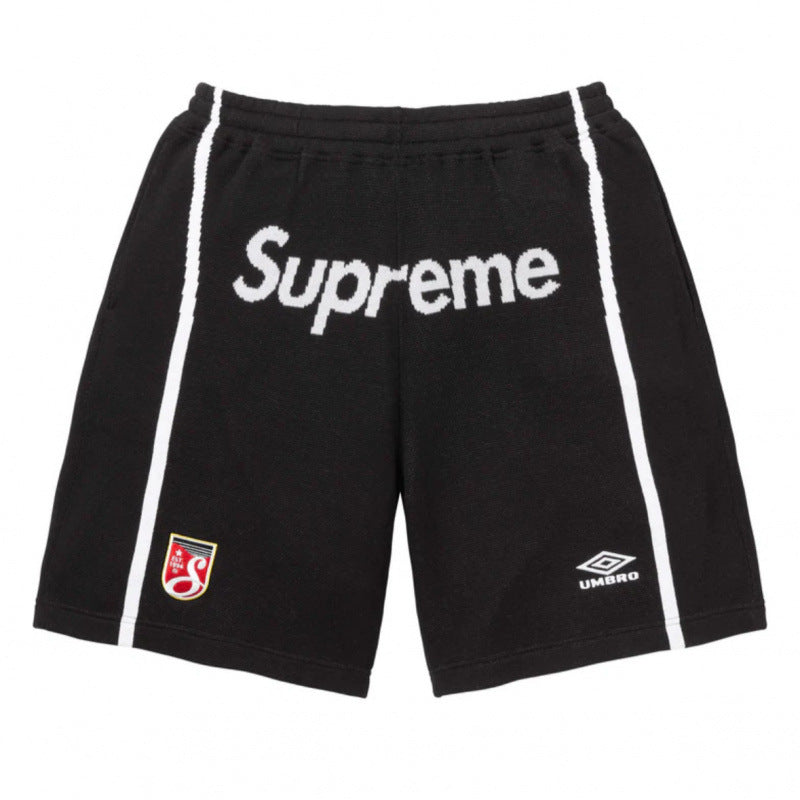 Supreme x Umbro Track Shorts - Black / White