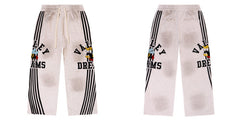 Vale Forever "Valley Dreams" Bee Stripe Graphic Drawstring Sweatpants