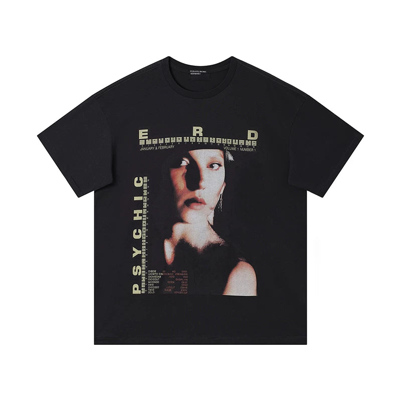 ERD Psychic Graphic Short Sleeve T-Shirt (Black)