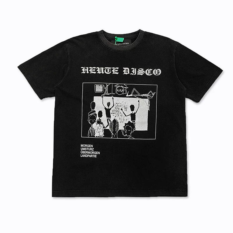 ERD Gothic Graphic Artwork T-Shirt Black