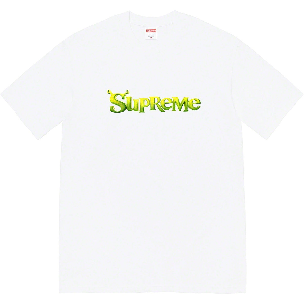 Supreme Shrek Logo Tee – White / Green