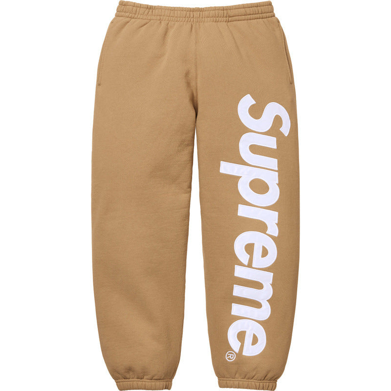 Supreme Leg Logo Sweatpants - Camel / Tan