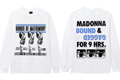 ERD Vintage Poster Graphic Long Sleeve T-Shirt White