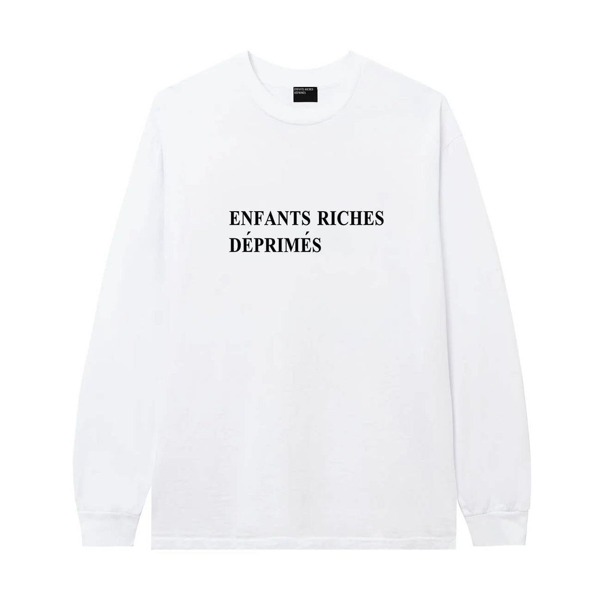 ERD Minimal Classic Logo Long Sleeve T-Shirt (White)