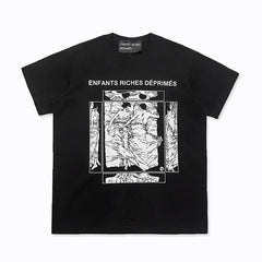 ERD Illustration Graphic Short Sleeve T-Shirt (Black)