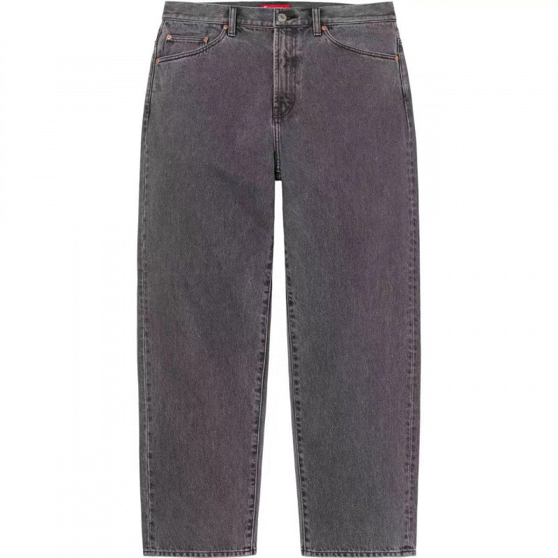 Supreme Washed Denim Jeans - Black / Grey