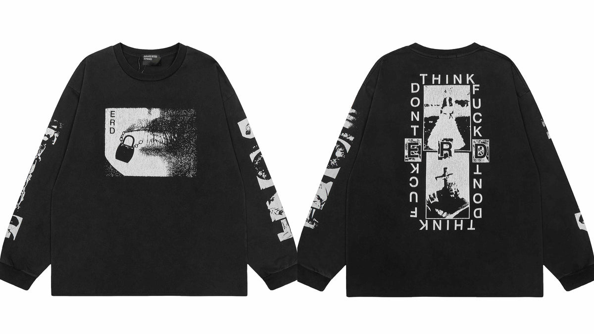 ERD Graphic Logo Long Sleeve T-Shirt (Black)