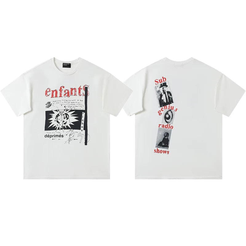 ERD Sub Genius Radio Show Graphic Short Sleeve T-Shirt (Off-White)