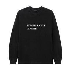 ERD Minimal Classic Logo Long Sleeve T-Shirt (Black)