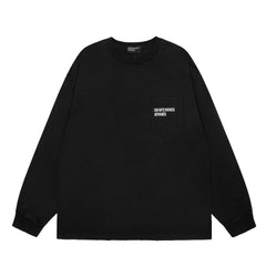 ERD Pocket Logo Long Sleeve T-Shirt (Black)