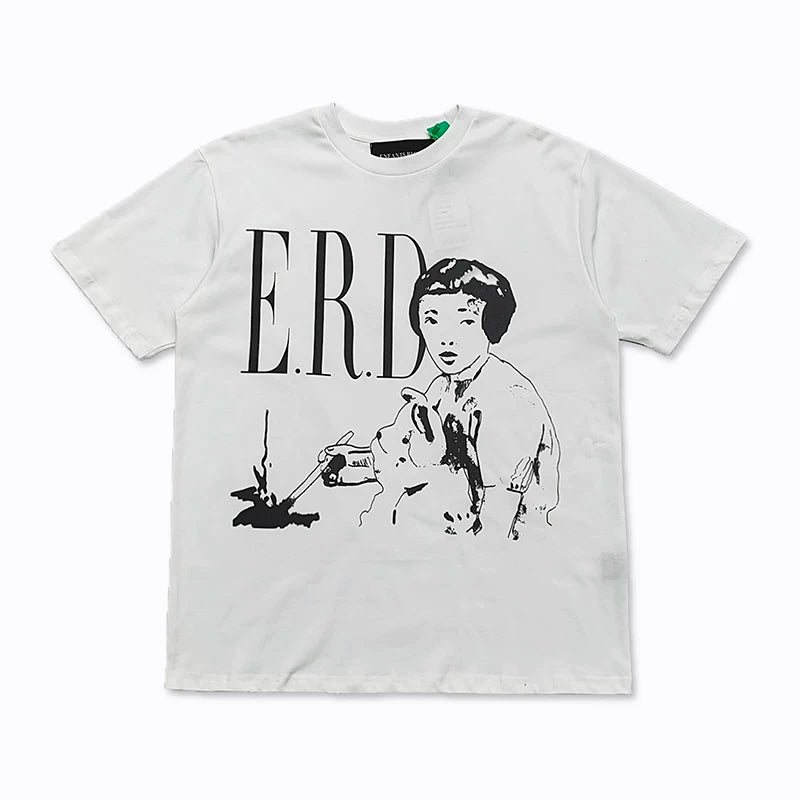 ERD Portrait Graphic T-Shirt White