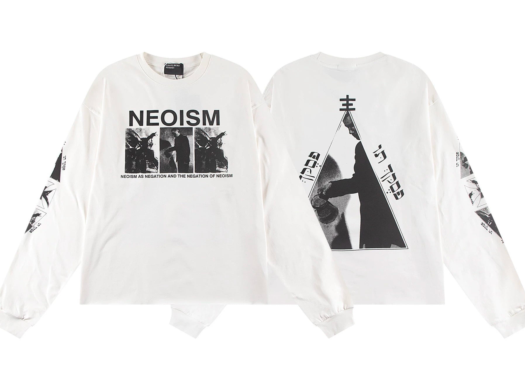 ERD "NEOISM" Graphic Long Sleeve T-Shirt (Off-White)