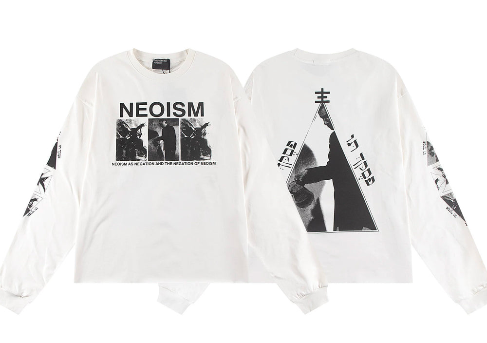 ERD "NEOISM" Graphic Long Sleeve T-Shirt (Off-White)