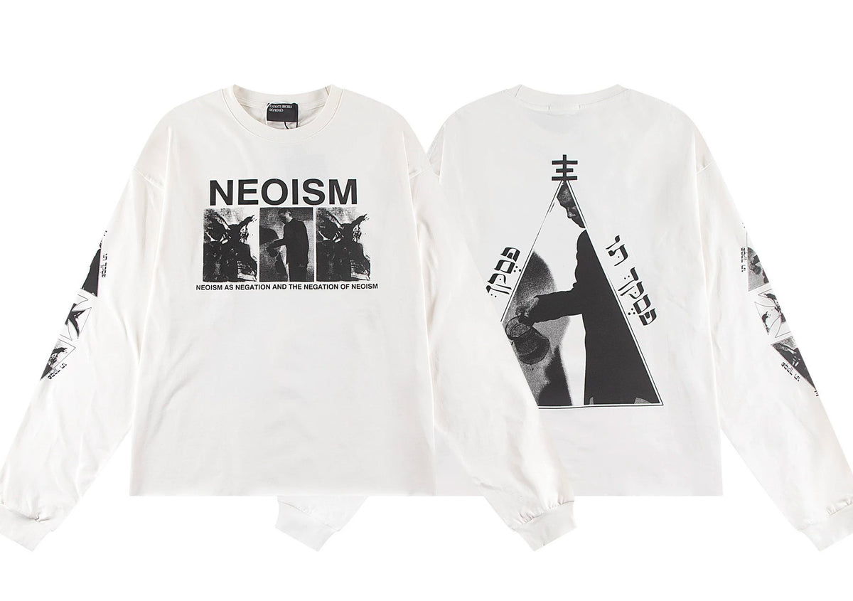 ERD "NEOISM" Graphic Long Sleeve T-Shirt (Off-White)