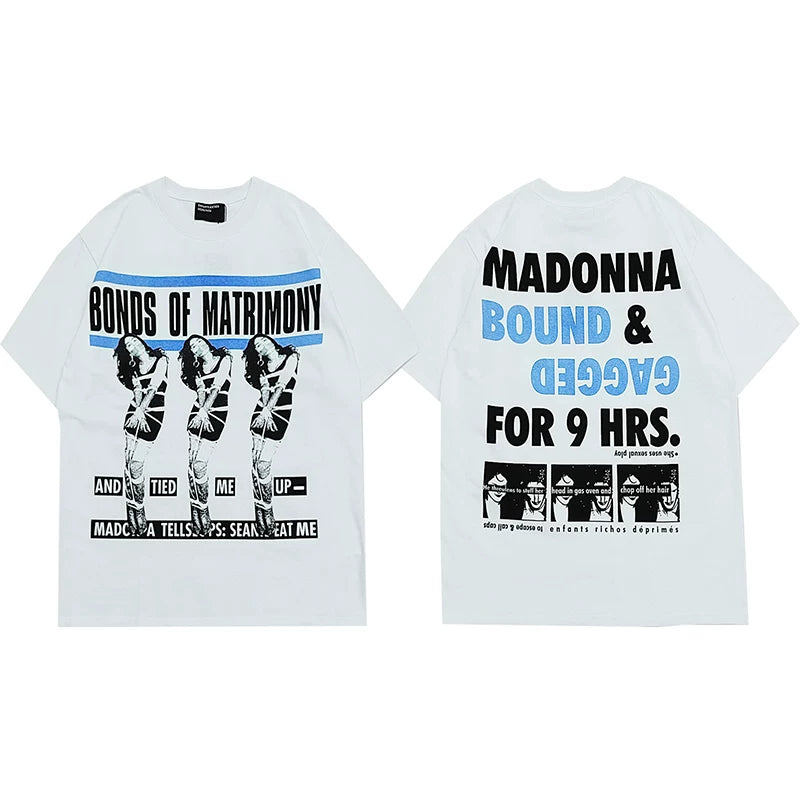 ERD "Bonds of Matrimony" Graphic Print Short Sleeve T-Shirt (White)