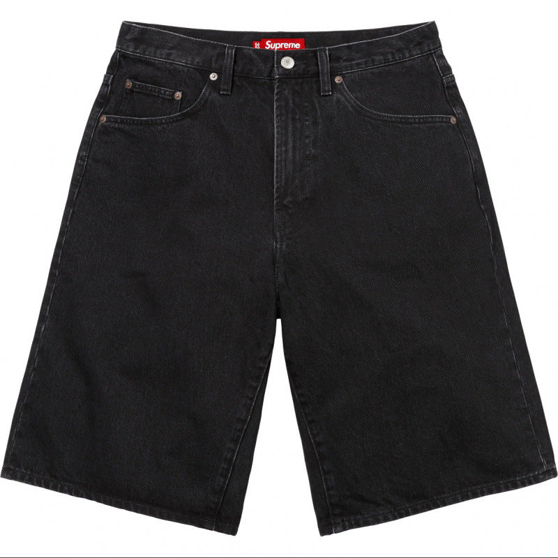 Supreme Denim Work Shorts - Washed Black